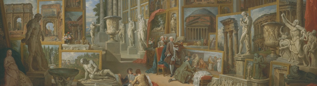 Giovanni Paolo Panini, Galleria immaginaria di vedute di Roma antica, 1757, olio su tela, New York, The Metropolitan Museum of Art