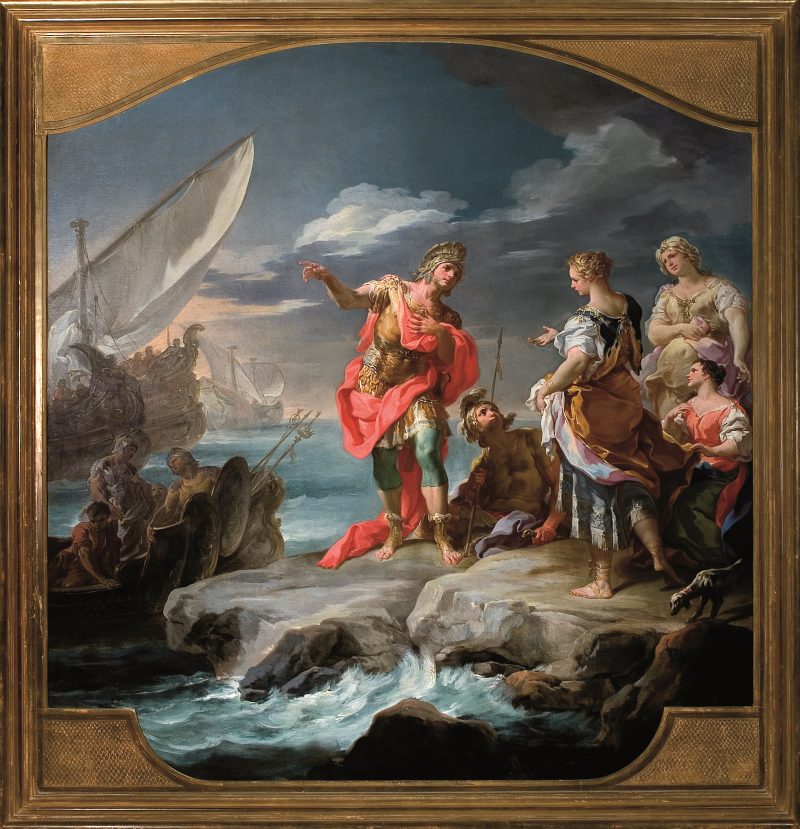 C. Giaquinto, La partenza di Enea da Cartagine