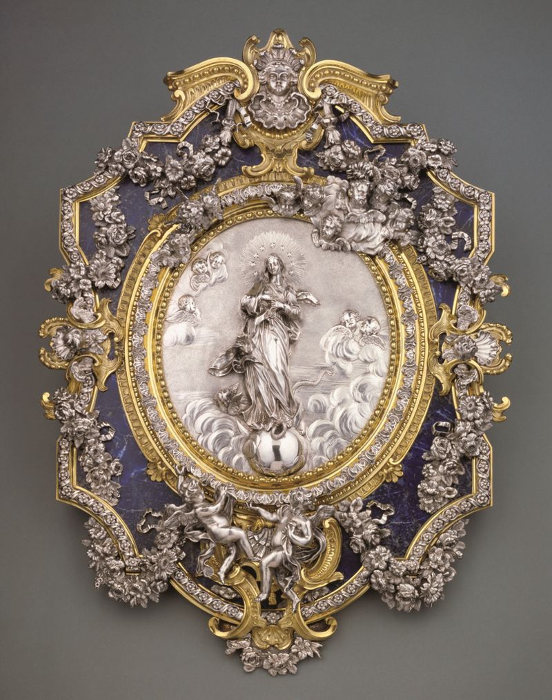 F. Juvarra, Placca, 1735-1745 circa, argento, Los Angeles, The J. Paul Getty Museum