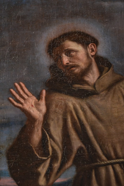 Guercino, San Francesco in adorazione del crocefisso