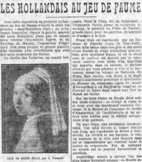 Un ritaglio da L’Écho de Paris, 24 aprile 1921