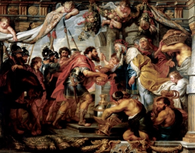 Rubens, Abraham y Melquisedec, c. 1625