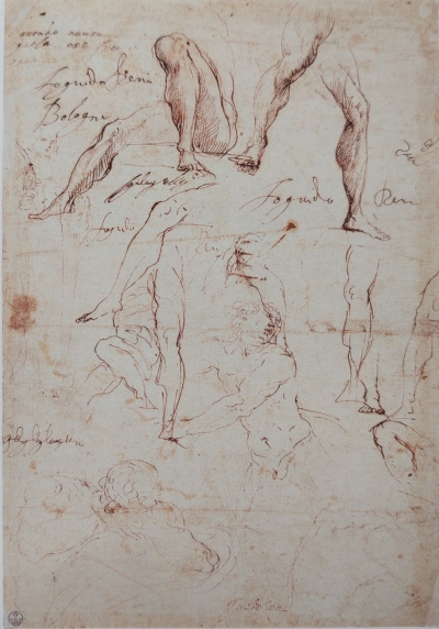 Guido Reni, Studi di figura, Firenze, Uffizi, Gabinetto dei Disegni e delle Stampe, n. 1587 F)