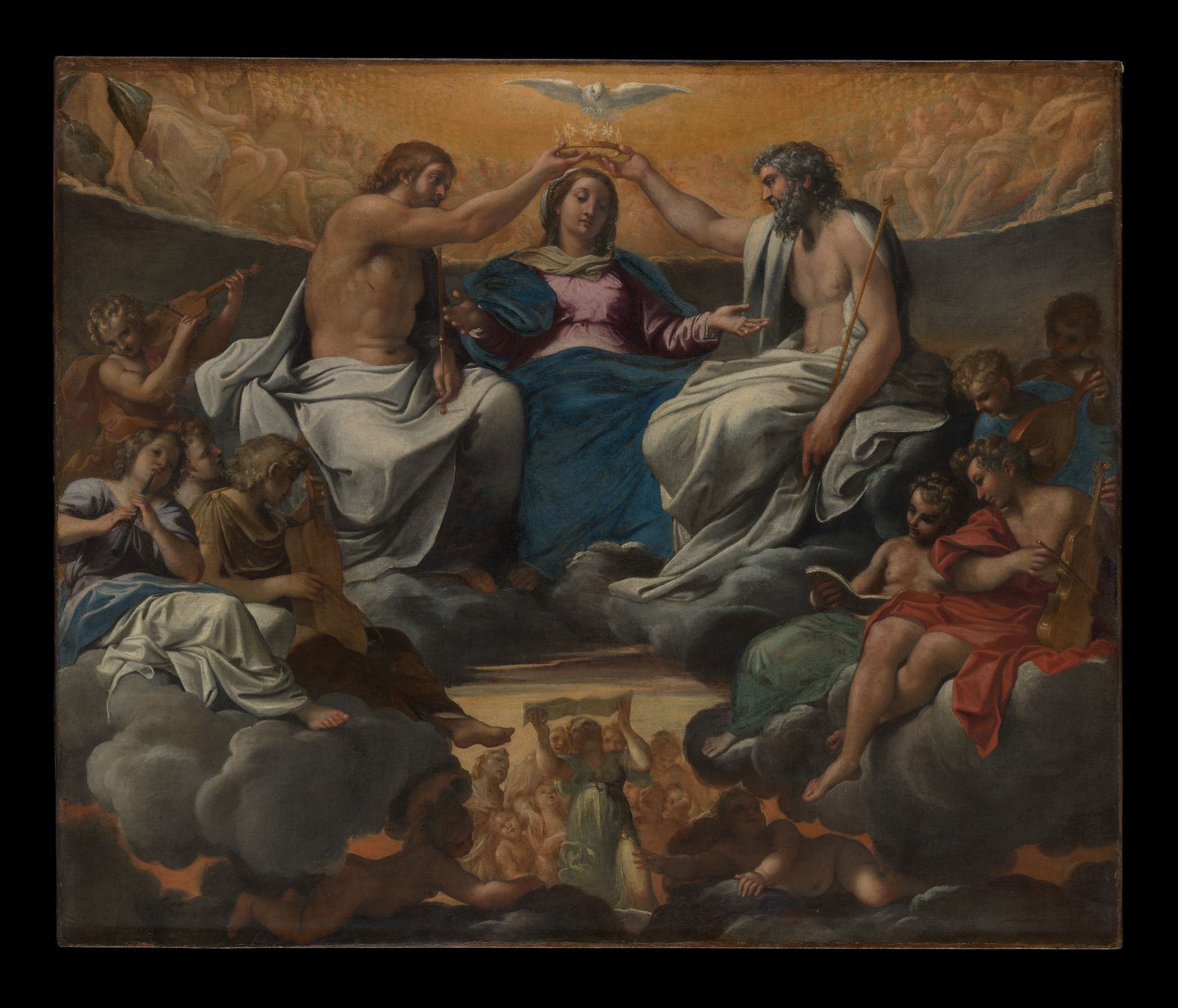 Annibale Carracci, Incoronazione della vergine, New York, The Metropolitan Museum of Art, già collezione Denis Mahon
