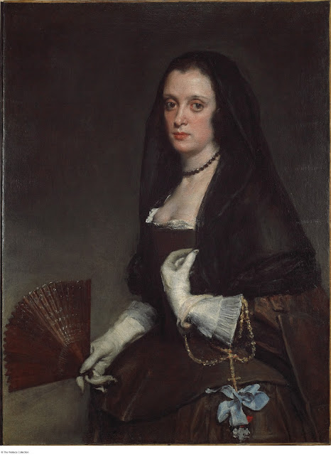La dama con ventaglio, 1638 ca.