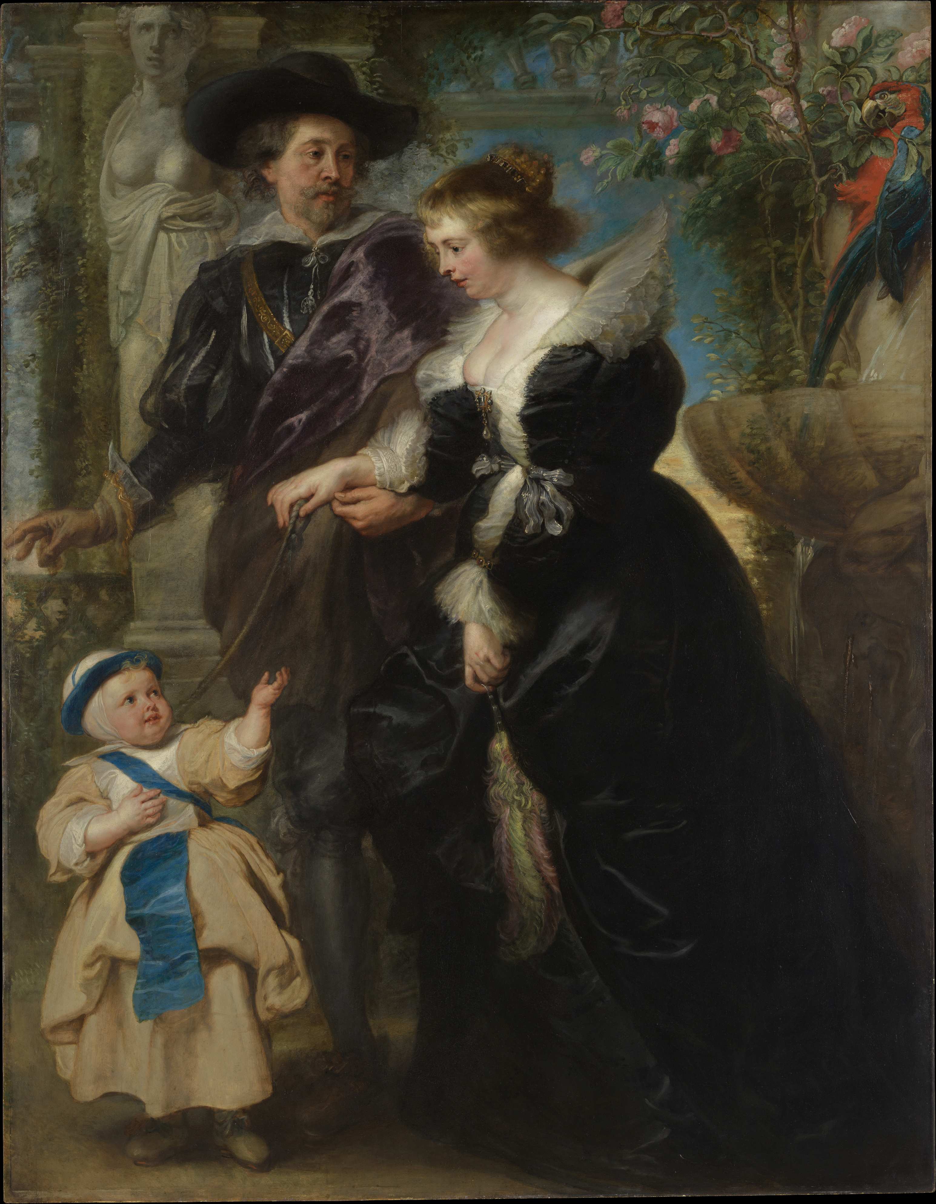 Pieter Paul Rubens, Autoritratto con la moglie Hélène Fourment e il figlio, New York, The Metropolitan Museum
