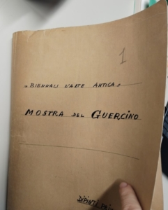 Documenti mostra Guercino 1968